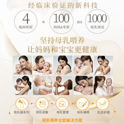 Medela美德乐吸奶器 电动吸奶器双边吸乳器母乳集奶器挤奶器 丝韵&middot;翼舒悦版Swing Maxi Flex(瑞士进口)